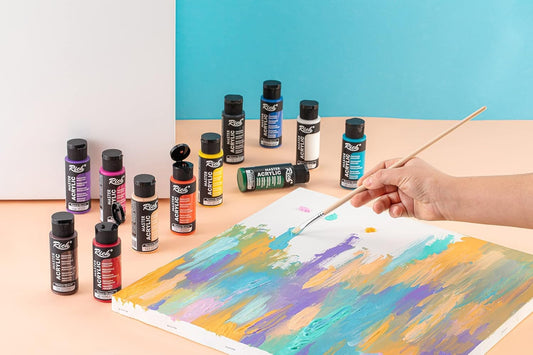 12 or 24 Pack Of Master Acrylic Professional Paint