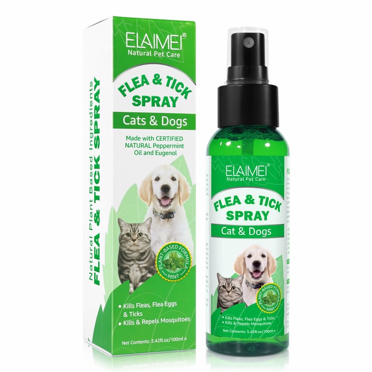 Cat & Dog Flea & Tick Liquid Cleanser Lice & Tick Remover Drops (Spray 100ML)