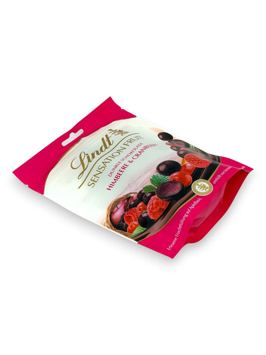 Lindt Sensation Fruit Raspberry & Cranberry Dark Chocolate 150g France
