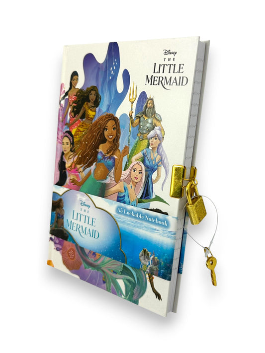 Disney Little Mermaid Lockable Secret Diary – Ariel & Sisters A5 Notebook