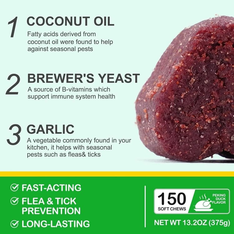 Flea & Tick Natural Prevention for Dogs – Soft Chews