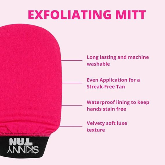 Skinny Tan Dual-Sided Exfoliating Mitt | Prep & Tan Removal Glove | Reusable
