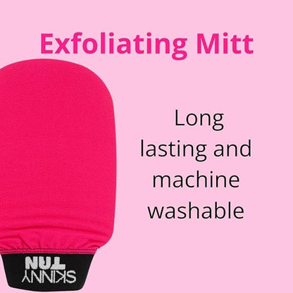 Skinny Tan Dual-Sided Exfoliating Mitt | Prep & Tan Removal Glove | Reusable