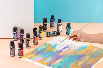 12 or 24 Pack Of Master Acrylic Professional Paint