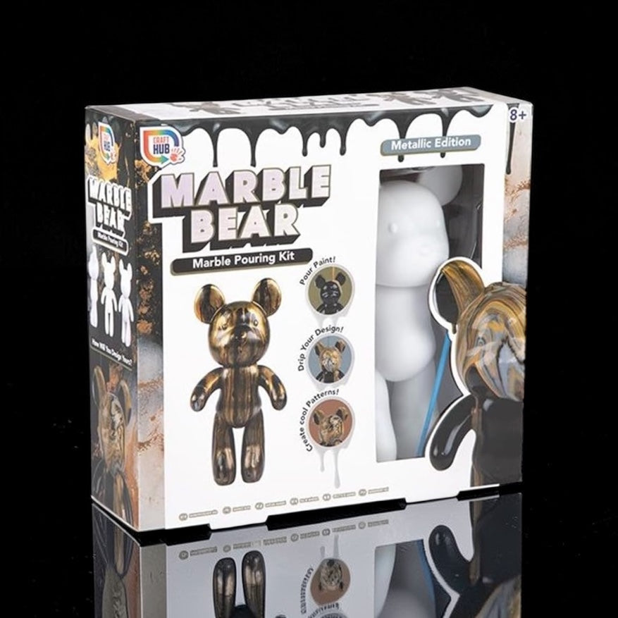 Create Your Own Pour Paint Bear – Kids Craft Kit 23 cm Bear