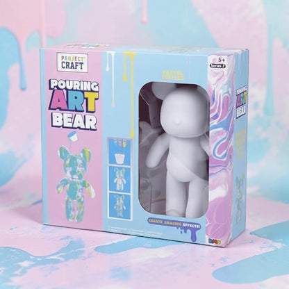 Create Your Own Pour Paint Bear – Kids Craft Kit 23 cm Bear