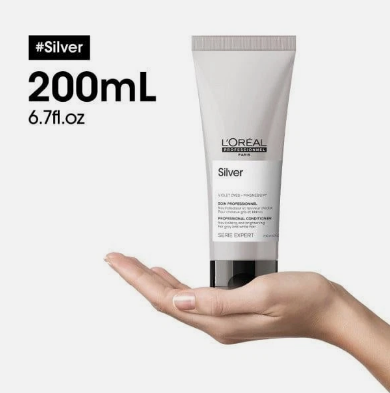 L’Oréal Professionnel Silver Conditioner | For Grey, White & Light Blonde Hair