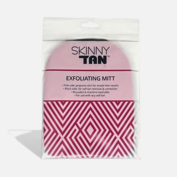 Skinny Tan Dual-Sided Exfoliating Mitt | Prep & Tan Removal Glove | Reusable