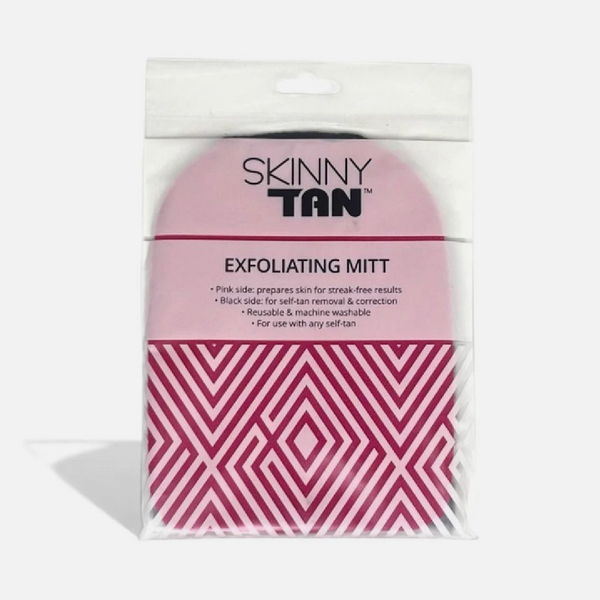 Skinny Tan Dual-Sided Exfoliating Mitt | Prep & Tan Removal Glove | Reusable
