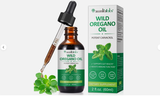 Organic Oregano Oil Drops 70% Carvacrol Immune Support 60ml Natural Gluten Free