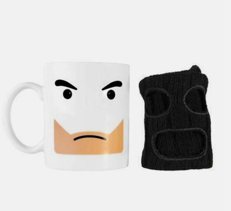 "Mugga Mug" with Removable Balaclava - Novelty Tea & Coffee Cup Gift Thumbsup!