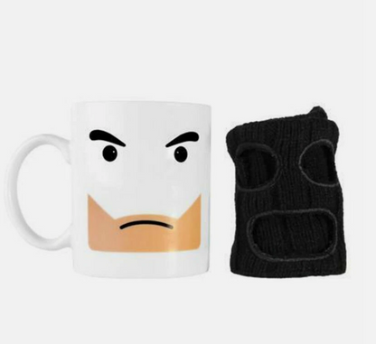 "Mugga Mug" with Removable Balaclava - Novelty Tea & Coffee Cup Gift Thumbsup!