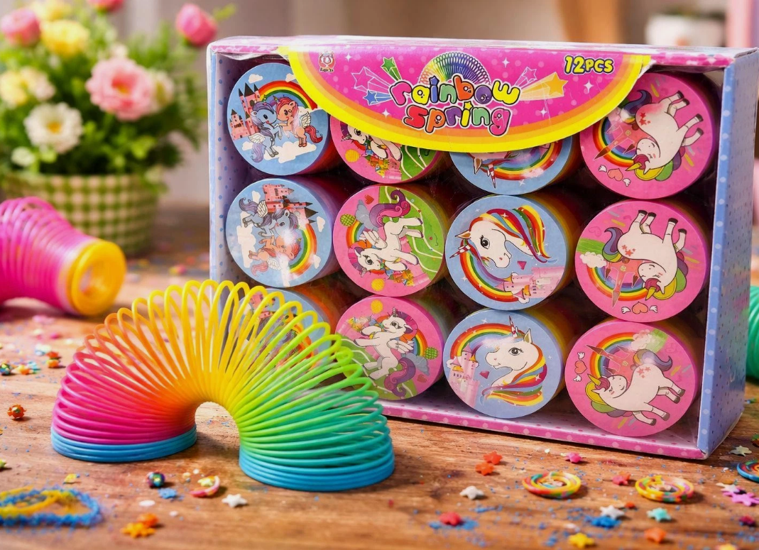 Rainbow Unicorn Magic Spring 12 Pack Party Bag Fillers Gifts Toys