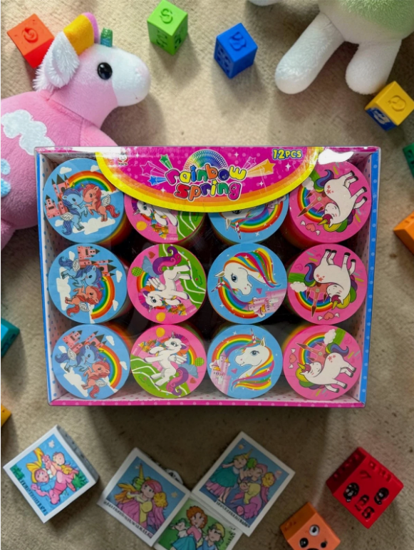 Rainbow Unicorn Magic Spring 12 Pack Party Bag Fillers Gifts Toys