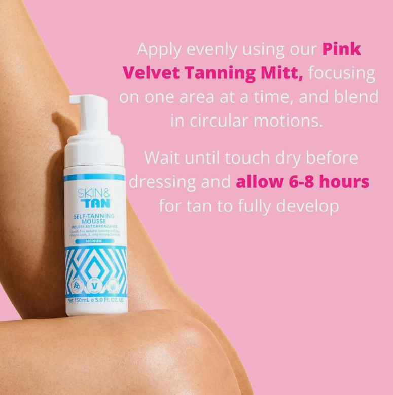 Skinny Tan Dark Mousse 150ml – Natural-Looking Fake Tan, Coconut & Vanilla