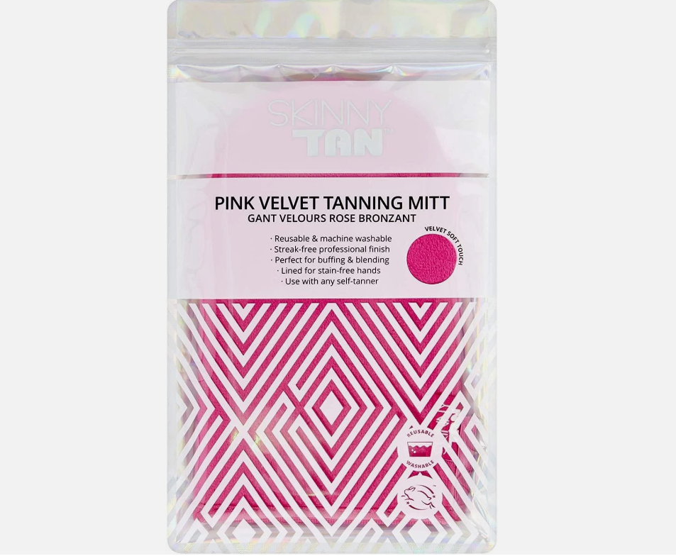 Skinny Tan Dual-Sided Exfoliating Mitt | Prep & Tan Removal Glove | Reusable