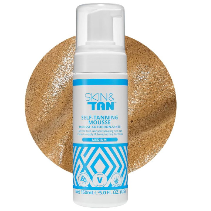 Skinny Tan Dark Mousse 150ml – Natural-Looking Fake Tan, Coconut & Vanilla