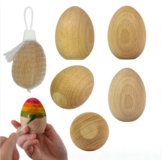 Paint Your Own Plain Wooden Eggs - Easter Crafting Decorating Fun - Choose Qty