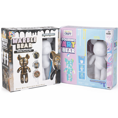 Create Your Own Pour Paint Bear – Kids Craft Kit 23 cm Bear
