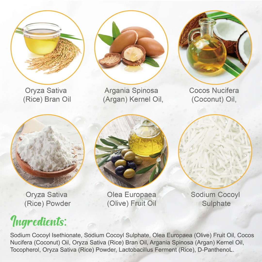 Rice Water Shampoo Bar – Strengthen, Shine & Soften Naturally