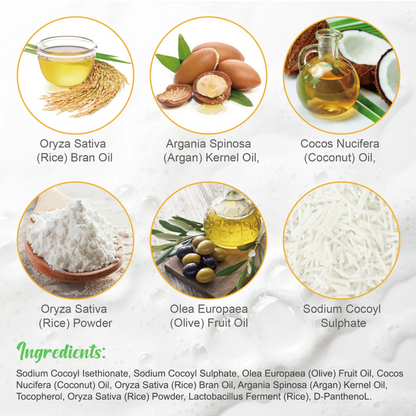 Rice Water Shampoo Bar – Strengthen, Shine & Soften Naturally