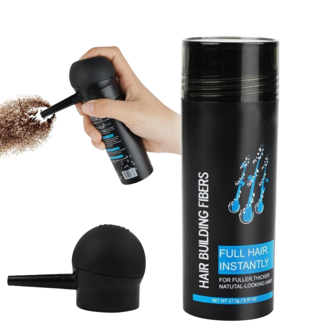 Keratin Hair Fibres Spray – Dark Brown, Instant Thickening for Men & Women