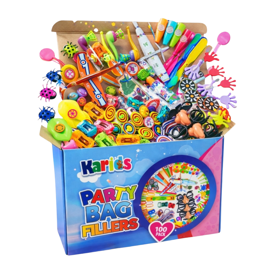 100 Assorted Party Bag Favours Fillers Box Karid Celebration Birthdays Giveaways