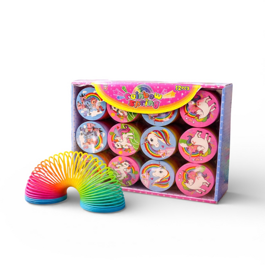 Rainbow Unicorn Magic Spring 12 Pack Party Bag Fillers Gifts Toys