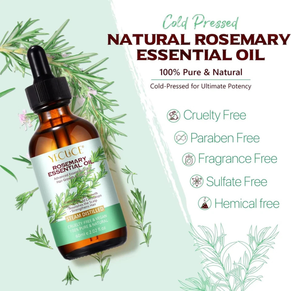 Rosemary Essential Oil Hair Growth Strengthening Hair & Skin Care Treatment 60ml
