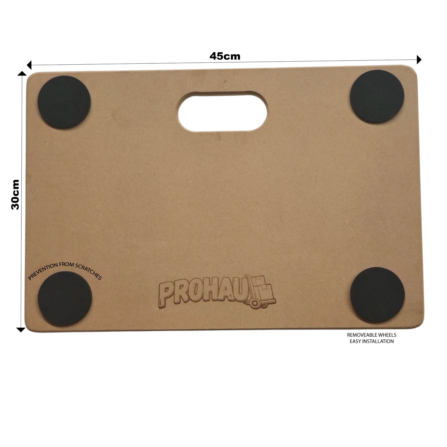 Prohaul 180kg Platform Dolly Trolley Heavy Duty 45x30cm Furniture Mover