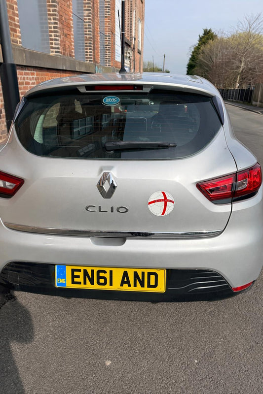 England Euro World Cup Car Magnet Football Supporters Flag Badge Decal 12cm