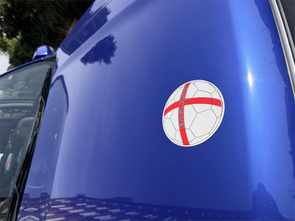 England Euro World Cup Car Magnet Football Supporters Flag Badge Decal 12cm