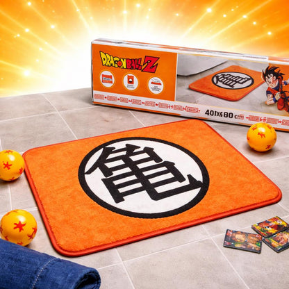 Dragon Ball Z Bath Mat Non Slip Kame Kanji Logo Memory Foam 60x40cm