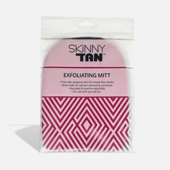 Skinny Tan Dual-Sided Exfoliating Mitt | Prep & Tan Removal Glove | Reusable