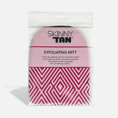 Skinny Tan Dual-Sided Exfoliating Mitt | Prep & Tan Removal Glove | Reusable