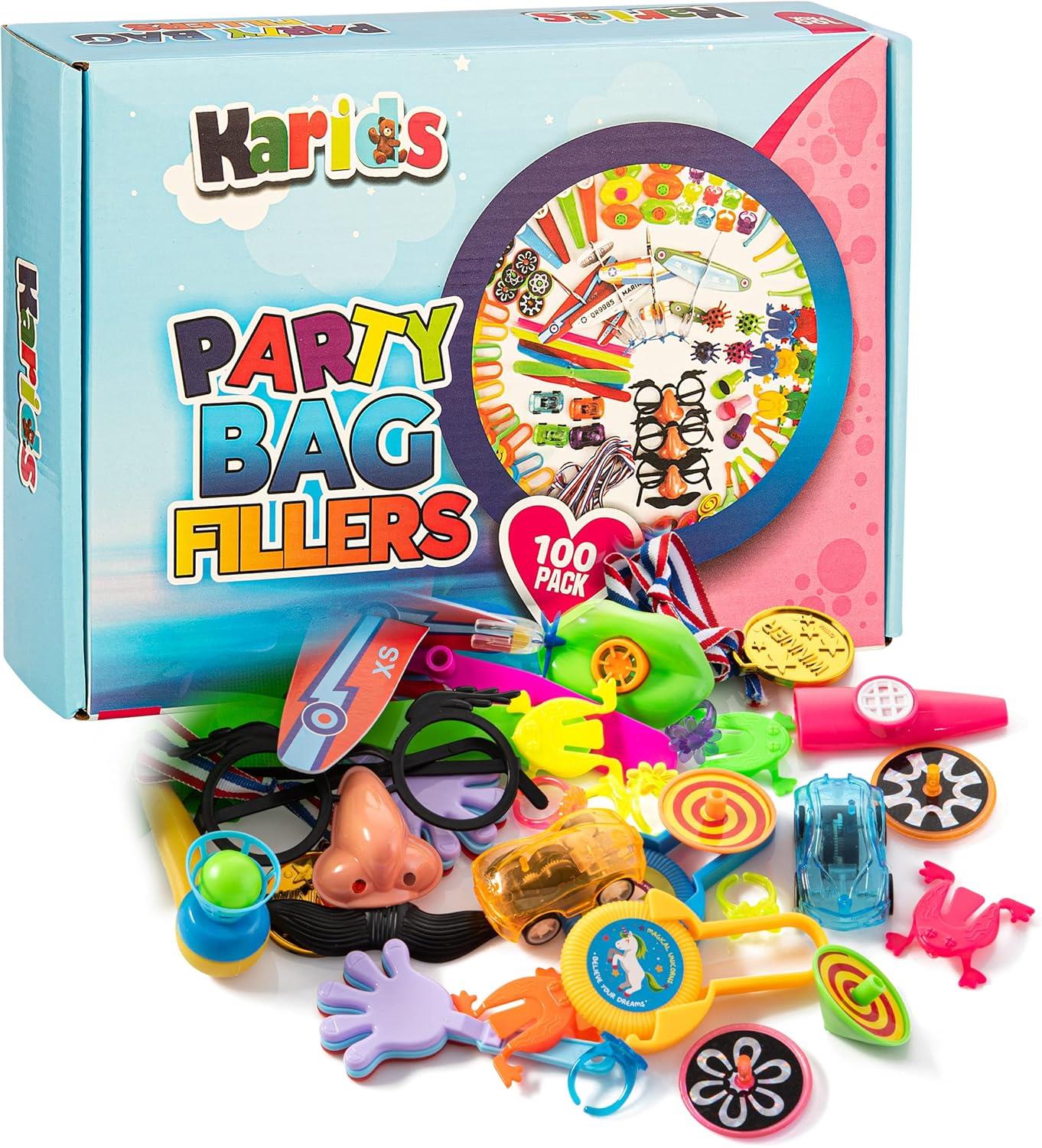 100 Assorted Party Bag Favours Fillers Box Karid Celebration Birthdays Giveaways