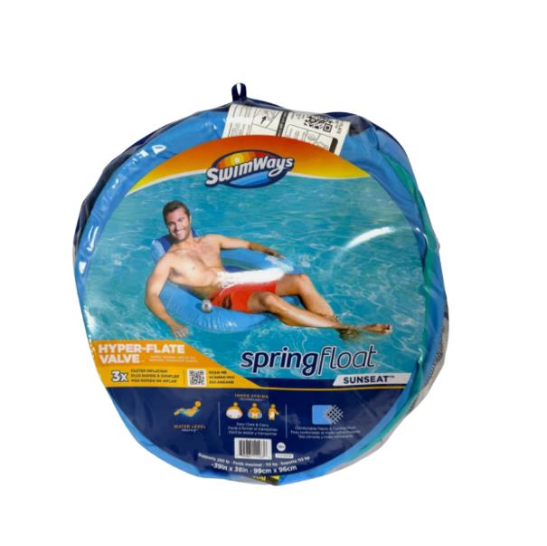 SwimWays Spring Float SunSeat Pool Lounger Mesh Seat Inflatable Float