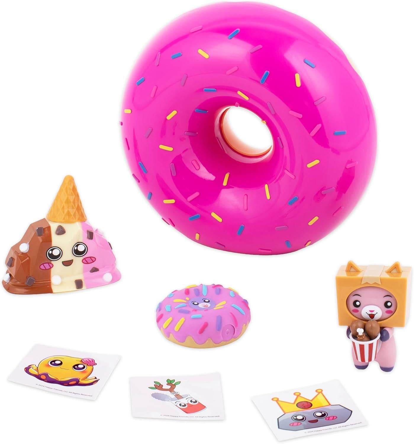 LankyBox 2182 Mystery Donut, Collectible Mini Figures, 6 Exciting Toys