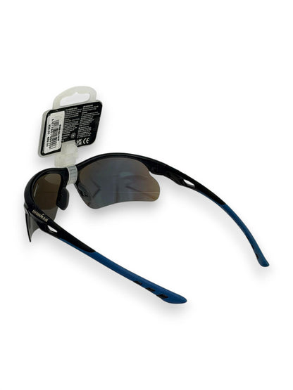 Foster Grant Ironman Sunglasses – Blue & Black Frame with Reflective Lenses
