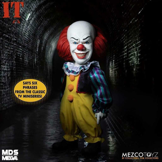 Pennywise IT 1990 Mezco Doll 15" Mega Scale Figure with Sound MDS New