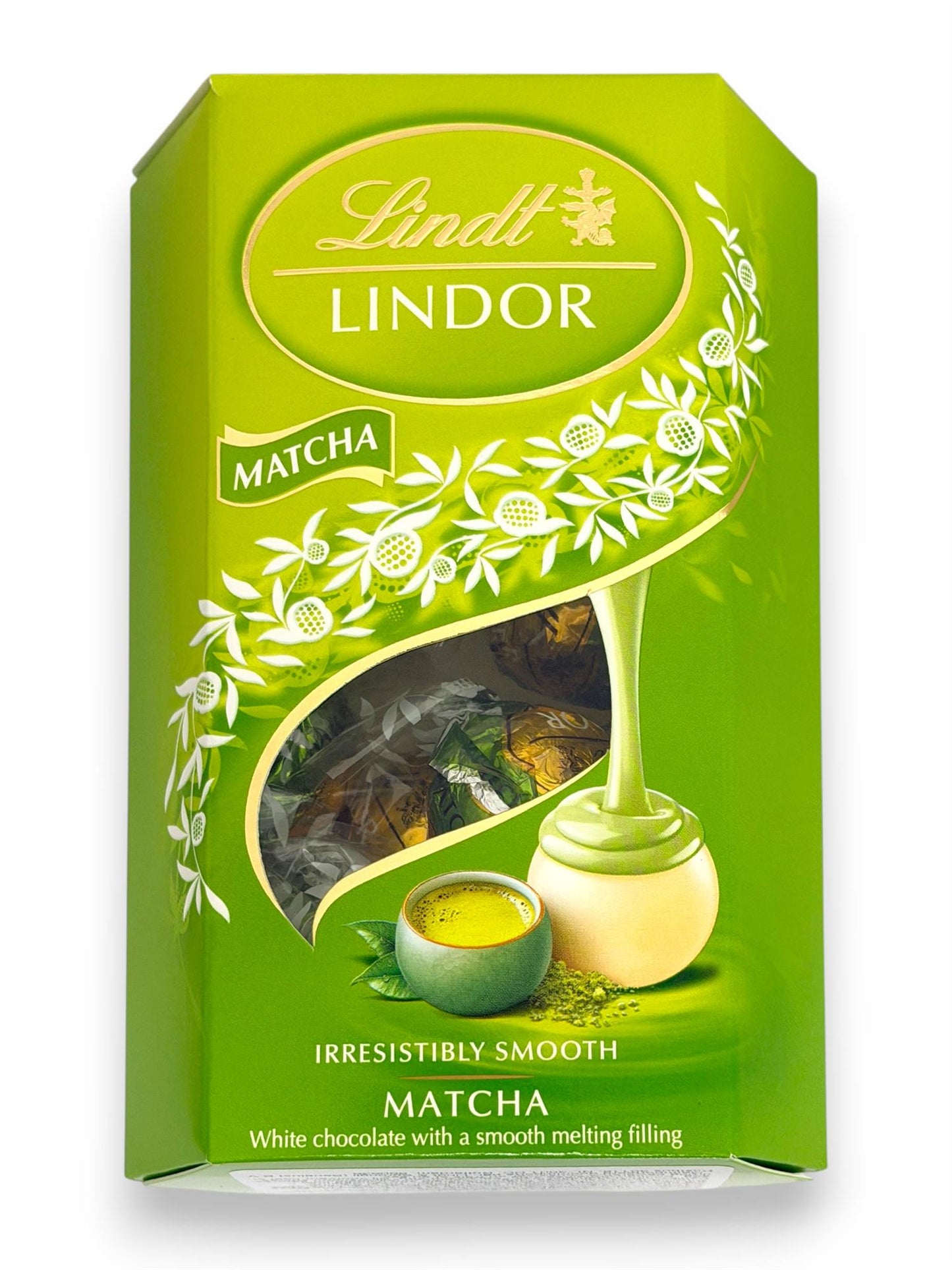 Lindt Lindor Matcha White Chocolate Truffles 137g Gift Box Swiss Chocolate