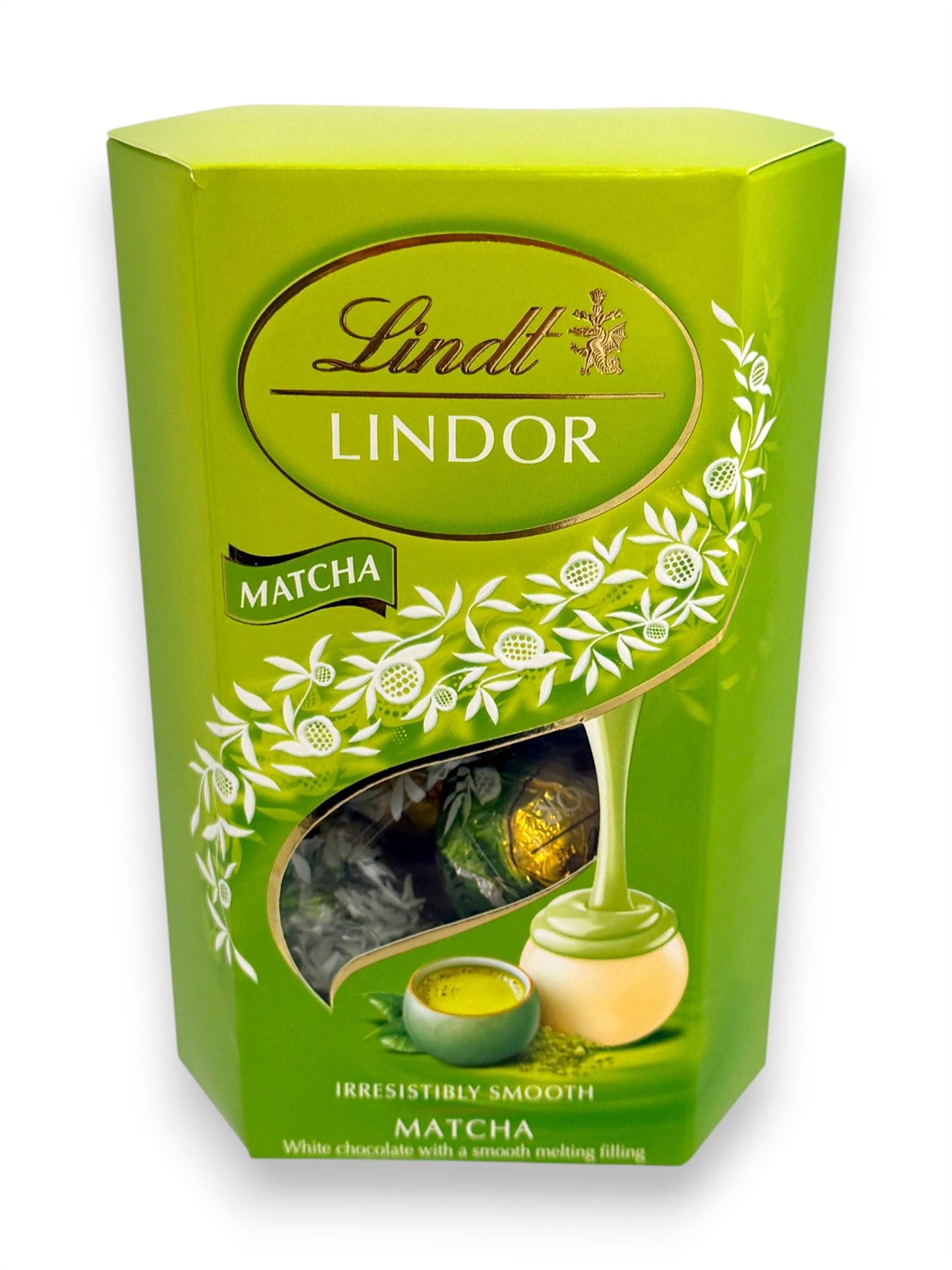 Lindt Lindor Matcha White Chocolate Truffles 137g Gift Box Swiss Chocolate