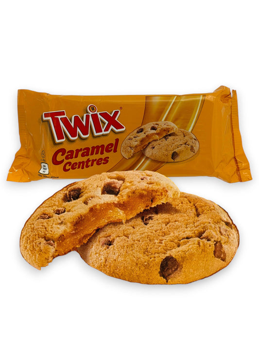 Twix Caramel Centres Cookies 144g Pack 8 Cookies Chocolate Biscuit Snack