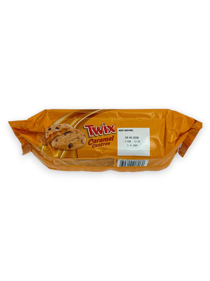 Twix Caramel Centres Cookies 144g Pack 8 Cookies Chocolate Biscuit Snack