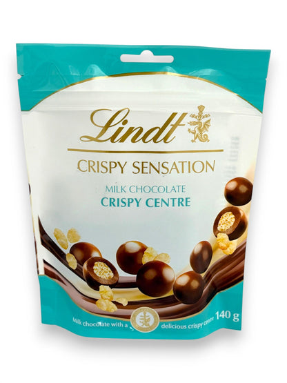 Lindt Crispy Sensation Milk Chocolate Crispy Centre Bag 140g Lindt UK