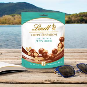 Lindt Crispy Sensation Milk Chocolate Crispy Centre Bag 140g Lindt UK
