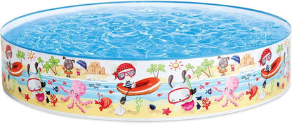 INTEX Beach Days Snapset Pool 60" Kids Paddling Pool Garden Splash Play Pool