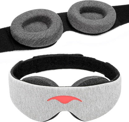 Manta Sleep Mask 100% Blackout Eye Mask Travel Sleep Blindfold with Ear Plugs