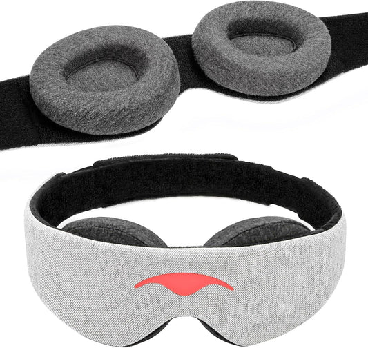 Manta Sleep Mask 100% Blackout Eye Mask Travel Sleep Blindfold with Ear Plugs