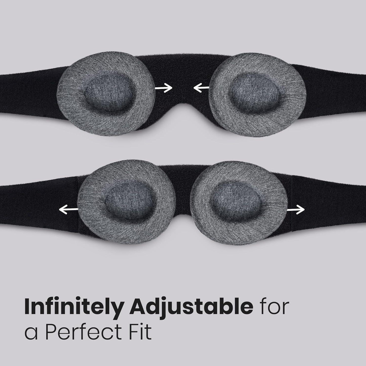 Manta Sleep Mask 100% Blackout Eye Mask Travel Sleep Blindfold with Ear Plugs